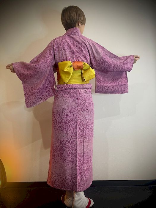 抽象模様小紋リサイクル着物